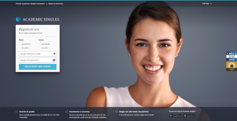 Miglior sito per profili accademici