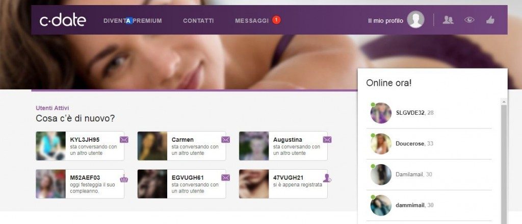 tantissimi profili di donne, di ogni età e interessate a conoscere