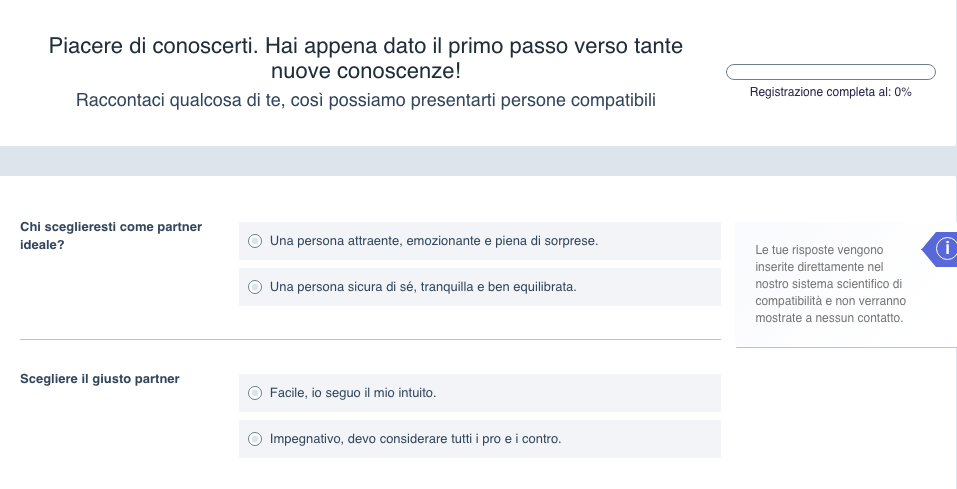 Registrazione gratuita